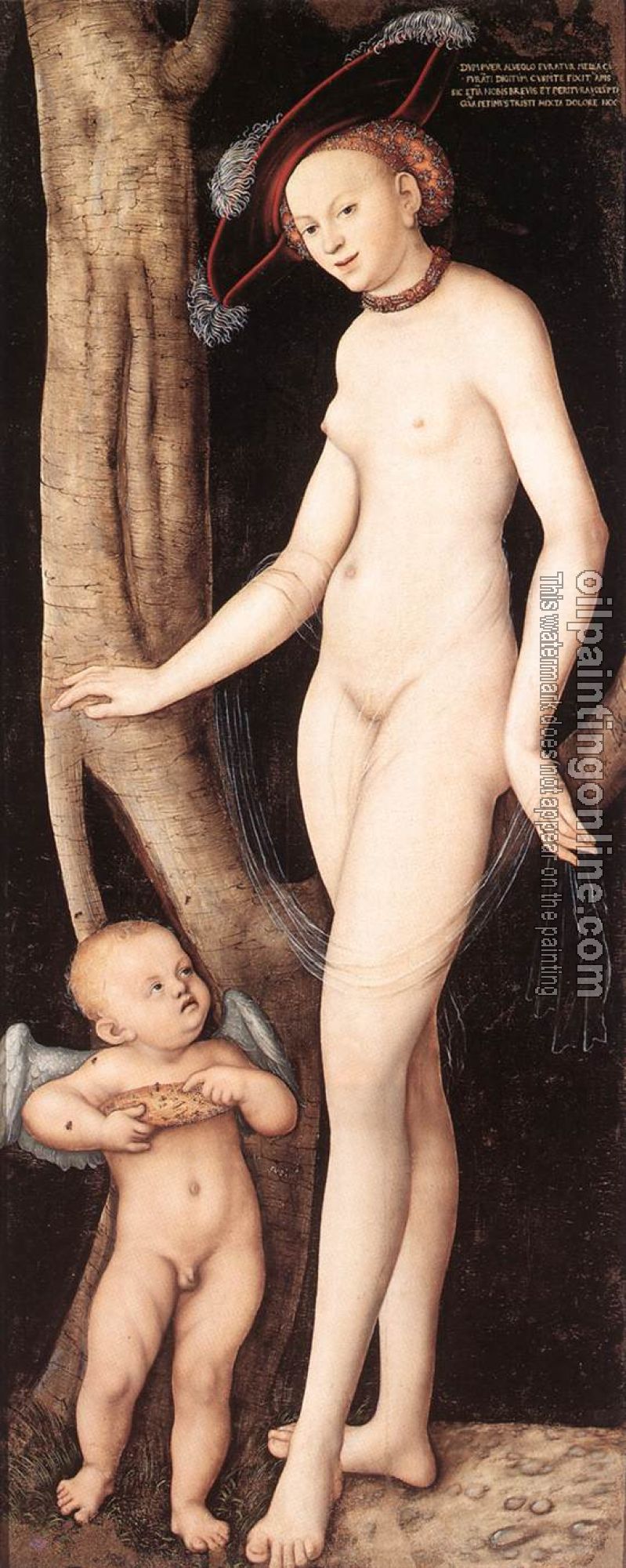 Lucas il Vecchio Cranach - Venus and Cupid with a Honeycomb